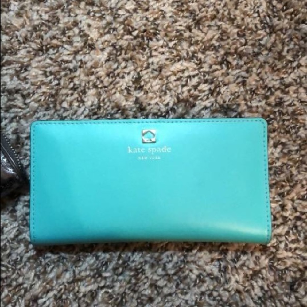 Turquoise Kate Spade wallet